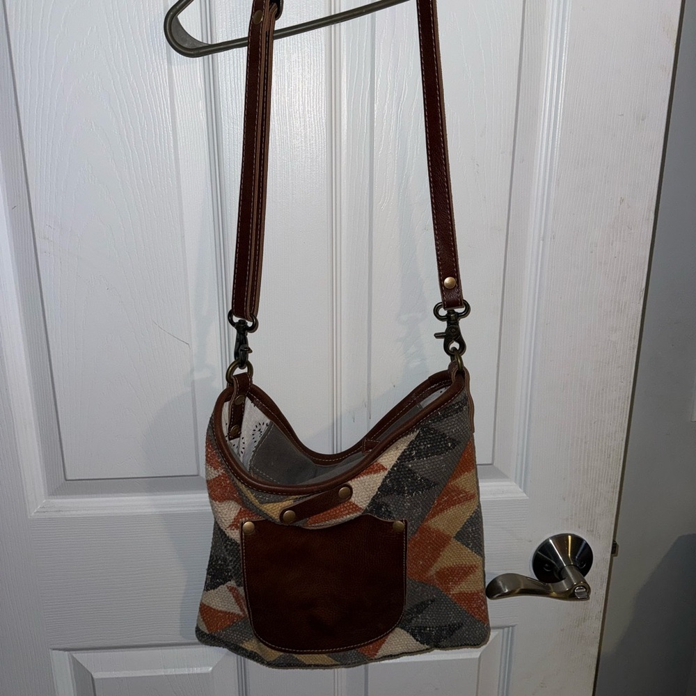 Stylish Brown and Gray Women's Bag